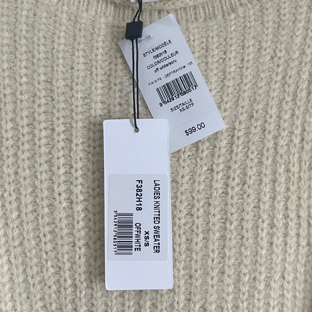 New Molly Bracken  Knitted Sweater  Off White XS/S - Picture 2 of 2